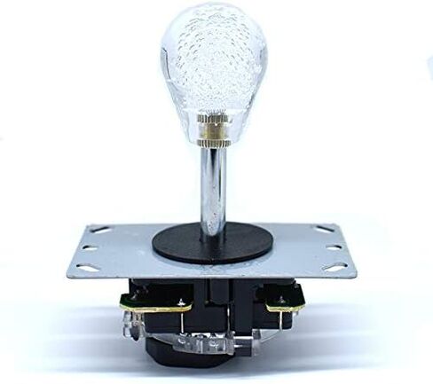 Arcity 2 Pieces Arcade Joystick Bat Top Big Head Oval Handle Knob American Type White and Blue Transparent for ZIPPY SANWA SEIMITSU Arcade1up Machine Console Cabinet New in Kuwait