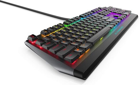 Alienware Low-Profile RGB Gaming Keyboard AW510K: Alienfx Per Key RGB LED - Media CONTROLS & USB Passthrough - Cherry MX Low Profile Red Switches in Kuwait