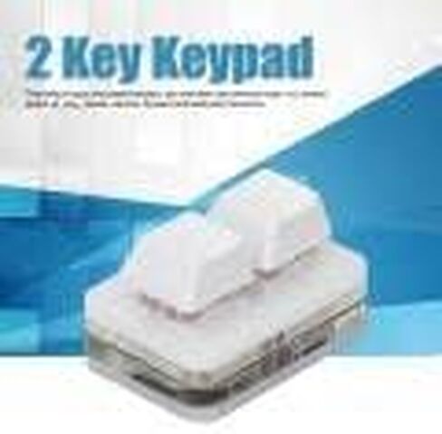 Hyuduo 2 مفتاح لوحة مفاتيح حمراء صغيرة USB لوحة مفاتيح ميكانيكية لألعاب الإيقاع نسخ وظيفة اللصق، سهلة البرمجة 2 لوحة مفاتيح ألعاب الكمبيوتر (أسود) in Kuwait