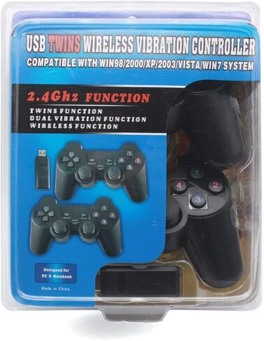 C-Zone 2.4GHz USB Twins Wireless game Controller Gamepad Joystick With WIN98/2000/X/2003VISTA/WIN7 SYSTEM TV Box in Saudi Arabia
