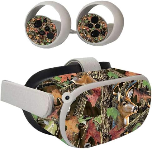 جراب MightySkins متوافق مع Oculus Quest 2 - Buck Camo | غطاء لاصق من الفينيل واقٍ ومتين وفريد من نوعه | سهل التركيب والإزالة وتغيير الأنماط | صنع في الولايات المتحدة الأمريكية in Saudi Arabia
