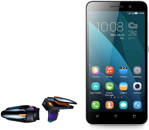 BoxWave Gaming Gear Compatible with Honor 4X (Gaming Gear by BoxWave) - Touchscreen QuickTrigger Auto, Trigger Buttons Autofire Gaming Mobile FPS for Honor 4X - Jet Black in Saudi Arabia