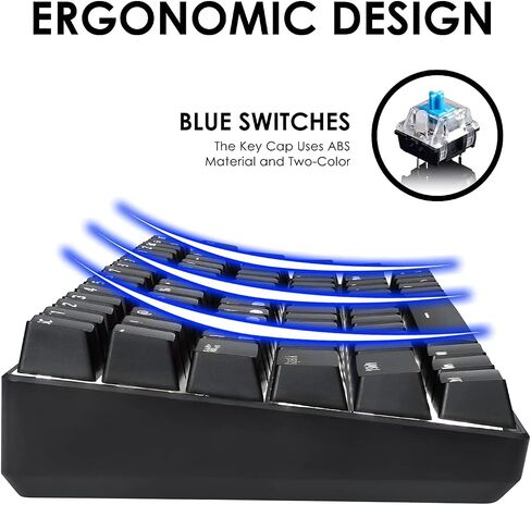 Wireless Mechanical Gaming Keyboard,2.4G/Type-C/Bluetooth Rechargeable Mini Keyboard with RGB Backlit,Red Switch,84 Keys Portable for Windows Mac Xbox Gamer,Easy to Carry on Trip in Saudi Arabia