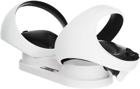 قاعدة شحن مغناطيسية قاعدة شحن مزدوجة لملحقات وحدة التحكم PS5 PS VR2 in Kuwait