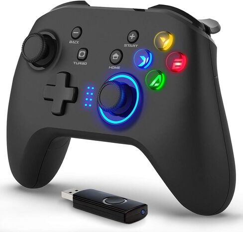 Forty4 Wireless Gaming Controller, Game Controller for PC Windows 7/8/10/11, PS3, Switch, Dual-Vibration Joystick Gamepad for Computer in Saudi Arabia