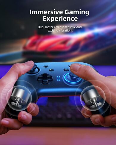 Forty4 Wireless Gaming Controller, Game Controller for PC Windows 7/8/10/11, PS3, Switch, Dual-Vibration Joystick Gamepad for Computer in Saudi Arabia