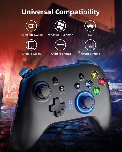 Forty4 Wireless Gaming Controller, Game Controller for PC Windows 7/8/10/11, PS3, Switch, Dual-Vibration Joystick Gamepad for Computer in Saudi Arabia