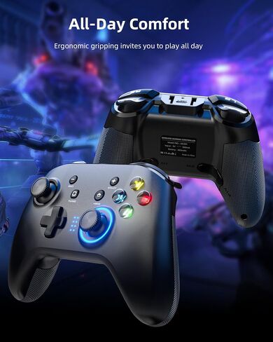 Forty4 Wireless Gaming Controller, Game Controller for PC Windows 7/8/10/11, PS3, Switch, Dual-Vibration Joystick Gamepad for Computer in Saudi Arabia