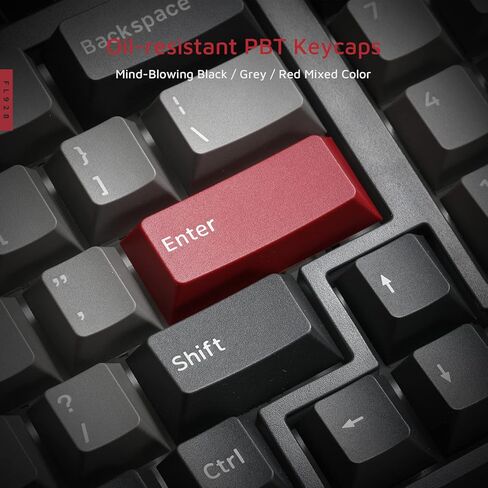 FL ESPORTS FL980 96% 1800 لوحة مفاتيح ميكانيكية سلكية، 98 مفتاحًا RGB لوحة مفاتيح ألعاب قابلة للتبديل السريع وقابلة للبرمجة مع مفاتيح Kailh Box بيضاء تعمل باللمس، أغطية مفاتيح PBT متينة، (أوليفيا) in Kuwait