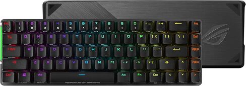 ASUS ROG Falchion Wireless 65% Mechanical Gaming Keyboard | 68 Keys, Aura Sync RGB, Extended Battery Life, Interactive Touch Panel, PBT Keycaps, Cherry MX Red Switches, Keyboard Cover Case in Kuwait