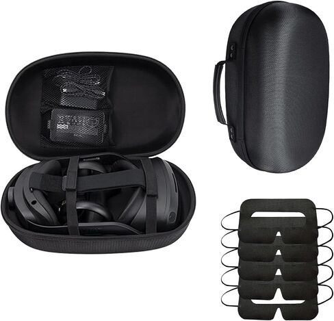 Case for HTC Vive Focus 3 VR Glasses,Hard Shockproof Focus 3 VR Virtual Reality Headset Accessories Carrying Case Bag with Disposable Eye Mask in Saudi Arabia