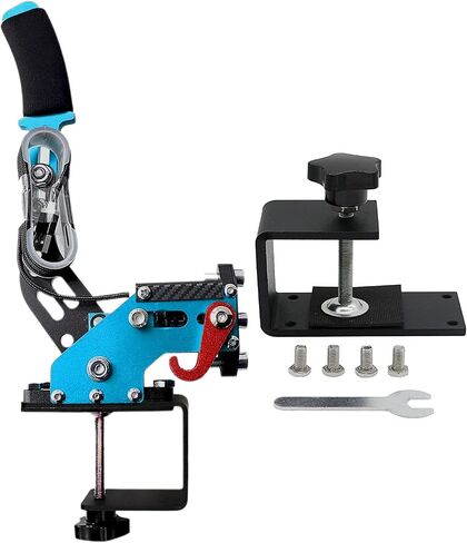 ترقية Obokidly 2-IN-1 USB Handbrake Support G920 المتوافقة مع XBOX ONE S/X + PC لـ Simracing Game Sim Rig مع لوحة ثابتة من الفولاذ المقاوم للصدأ (أحمر-3) in Kuwait