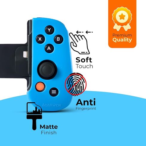 Silicone Grip Case Cover + Thumb caps for Backbone One Controller - Ergonomic and Protective Sleeve Skin Shell for an Enhanced Experience, Stronger Hold and Thicker Grip [for LIGHTNING VERSION] in Saudi Arabia