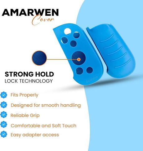 Silicone Grip Case Cover + Thumb caps for Backbone One Controller - Ergonomic and Protective Sleeve Skin Shell for an Enhanced Experience, Stronger Hold and Thicker Grip [for LIGHTNING VERSION] in Saudi Arabia