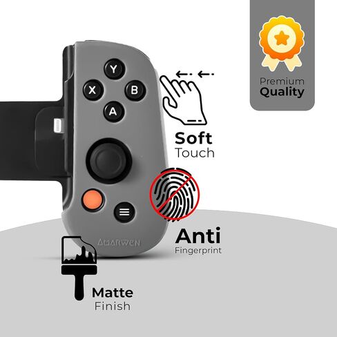 Silicone Grip Case Cover + Thumb caps for Backbone One Controller - Ergonomic and Protective Sleeve Skin Shell for an Enhanced Experience, Stronger Hold and Thicker Grip [for LIGHTNING VERSION] in Saudi Arabia