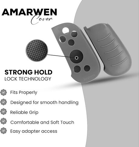 Silicone Grip Case Cover + Thumb caps for Backbone One Controller - Ergonomic and Protective Sleeve Skin Shell for an Enhanced Experience, Stronger Hold and Thicker Grip [for LIGHTNING VERSION] in Saudi Arabia