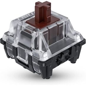 مفاتيح بصرية من Gateron ks-15 مصنفة للوحات مفاتيح الألعاب الميكانيكية RGB | لوحة مثبتة (جاتيرون بصري بني، 120 قطعة) in Kuwait