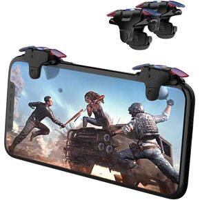 Newseego for Mobile Game Controllers, Phone Triggers for Mobile Phone, Sensitive Controller Joysticks Aim & Fire Trigger Keys for Rules of Survival (1 Pair Mobile Triggers) in Saudi Arabia