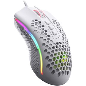 Redragon M808 Storm Lightweight RGB Gaming Mouse, 85g Ultralight Shell - 12,400 DPI Optical Sensor - 7 Programmable Buttons - Precise Registration - Super-Lite Cable - Black