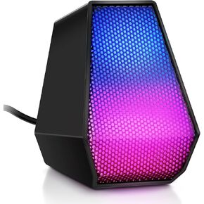 TRELC Gaming PC USB Microphone, Computer Condenser Mic for Recording Streaming Meeting Studio Podcasting Gamer Youtuber, Mini RGB Microphone with Mute Button, Headphones Jack, Plug and Play - Black in Kuwait