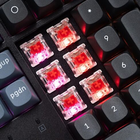 Keychron K10 Pro Wireless Custom Mechanical Keyboard, Full-Size QMK/VIA Programmable Bluetooth/Wired RGB Backlight with Hot-swappable Keychron K Pro Red Switch Compatible with Mac Windows Linux in Saudi Arabia