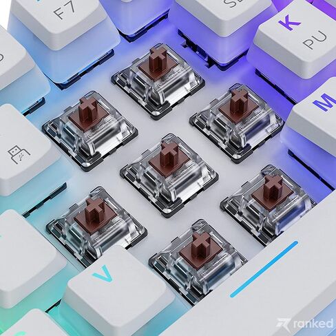 مفاتيح بصرية من Gateron ks-15 مصنفة للوحات مفاتيح الألعاب الميكانيكية RGB | لوحة مثبتة (جاتيرون بصري بني، 120 قطعة) in Kuwait