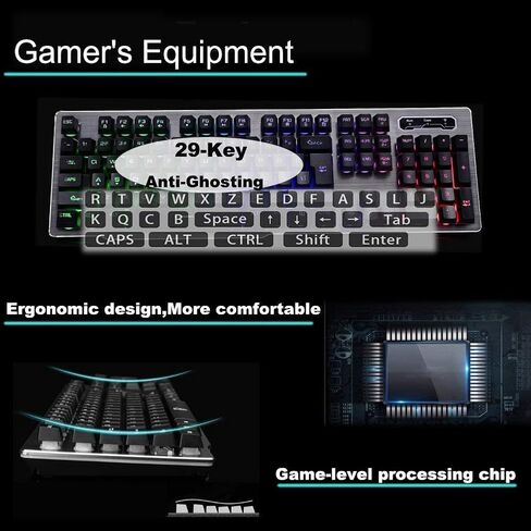 Rechargeable Backlit Keyboard,2.4G Wireless Illuminated Mechanical Feel Gaming Keyboard Suspended Keycap,Fast Charging,Adjustable Breathing Lamp,Anti-ghosting,12 Multimedia Keys (White-Without Mouse) in Saudi Arabia