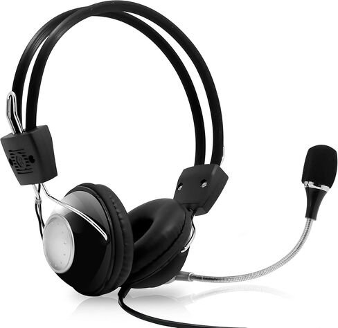 Pyle Home Multimedia Gaming USB Mic Headset - Over Ear Professional Wired Headphone w/ Noise Cancelling Mic, 3D 360 Stereo Surround Sound - PC Gaming Console - Game, Skype Chat, Call Center PHPMCU10 in Saudi Arabia