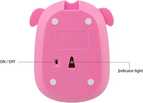 FLY WAY Cute Wireless Mouse, Cartoon Dog 2.4GHz Rechargeable Cordless Mouse with Nano USB Receiver Children Mice Kids Gaming Mouse for Notebook,Laptop,PC,Desktop (black) in Saudi Arabia