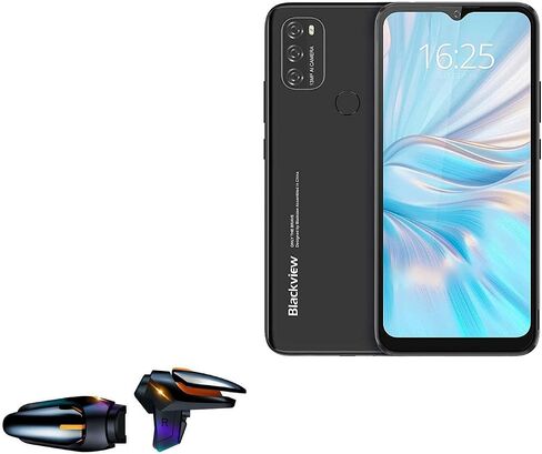 BoxWave Gaming Gear for Blackview A70 (Gaming Gear by BoxWave) - Touchscreen QuickTrigger Auto, Trigger Buttons Autofire Gaming Mobile FPS for Blackview A70 - Jet Black in Saudi Arabia
