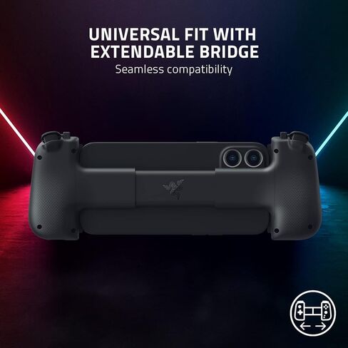 Razer Kishi V2 Mobile Gaming Controller for iPhone: Console Quality Gaming Controls - Universal Fit with Extendable Bridge - Stream PC, PlayStation Games - Ultra Low Latency - Ergonomic Design (Renewed) in Kuwait