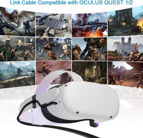 10FT Link Cable for Oculus Quest 3/Quest 2, High Speed Data Transfer Charging Cable USB 3.0 to USB C Cable Charger for Oculus Quest 2 Accessories VR Headset Gaming to PC in Saudi Arabia