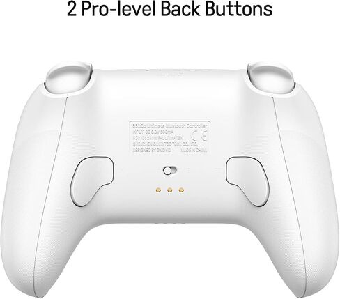 8Bitdo Ultimate 2 Bluetooth Controller with Charging Dock - Black | TMR Joysticks, Switchable Hall Effect/Tactile Triggers, Motion Control, RGB Fire Ring, Back Buttons, for Switch/Switch 2 & PC in Kuwait