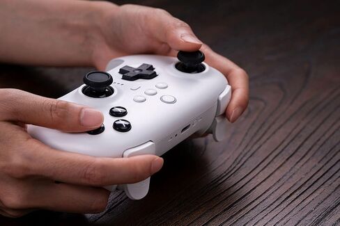 8Bitdo Ultimate 2 Bluetooth Controller with Charging Dock - Black | TMR Joysticks, Switchable Hall Effect/Tactile Triggers, Motion Control, RGB Fire Ring, Back Buttons, for Switch/Switch 2 & PC in Kuwait
