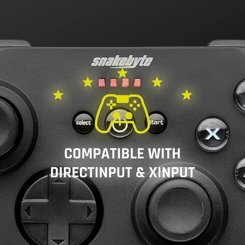 Snakebyte Snakebyte Game Pad Pro - وحدة تحكم ألعاب لاسلكية 2.4 جيجا هرتز / لوحة ألعاب / عصا تحكم للكمبيوتر الشخصي - الكمبيوتر الشخصي؛ ماك؛ لينكس in Kuwait