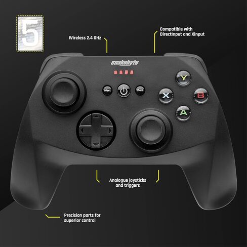 Snakebyte Snakebyte Game Pad Pro - وحدة تحكم ألعاب لاسلكية 2.4 جيجا هرتز / لوحة ألعاب / عصا تحكم للكمبيوتر الشخصي - الكمبيوتر الشخصي؛ ماك؛ لينكس in Kuwait