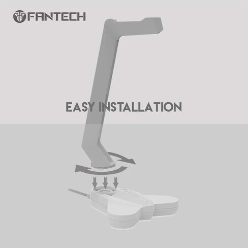 FANTECH Tower RGB Headset Stand, Headphone Holder for Gamers Gaming PC Accessories (White) in Saudi Arabia