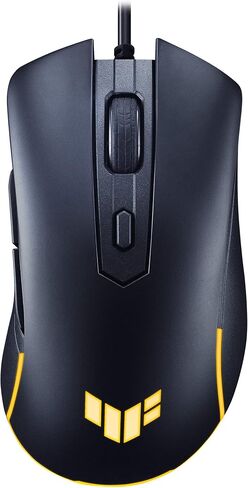 ASUS TUF Gaming M3 Gen II Gaming Mouse, Wired, 59g Lightweight, IP56 dust & Water Resistance, Antibacterial Guard, 8K DPI Optical Sensor, 6 Programmable Buttons, Teflon Mouse feet, Black in Kuwait