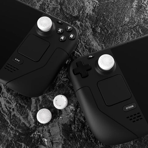 PlayVital Thumb Grip Caps for Steam Deck LCD, for PS Portal Remote Player Silicone Thumbsticks Grips Joystick Caps for Steam Deck OLED - Chubby Bear & Smiley Bunny in Saudi Arabia
