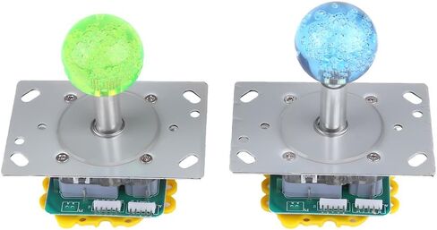 Arcade Controller, USB Game Joystick and Buttons DIY Kit with 20 DIY LED Illuminated Arcade Game Buttons+2 Joysticks+2USB Encoder Supports Windows,Ps3.Ps4 and Other Fight Game in Kuwait
