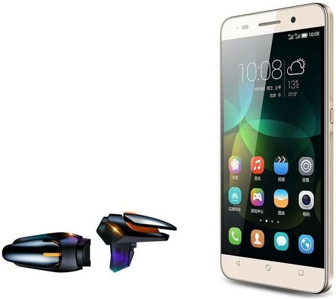 BoxWave Gaming Gear Compatible with Honor 4C (Gaming Gear by BoxWave) - Touchscreen QuickTrigger Auto, Trigger Buttons Autofire Gaming Mobile FPS for Honor 4C - Jet Black in Saudi Arabia