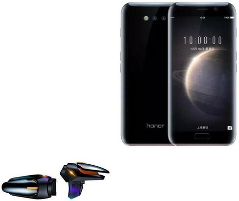 BoxWave Gaming Gear Compatible with Honor Magic (Gaming Gear by BoxWave) - Touchscreen QuickTrigger Auto, Trigger Buttons Autofire Gaming Mobile FPS for Honor Magic - Jet Black in Saudi Arabia