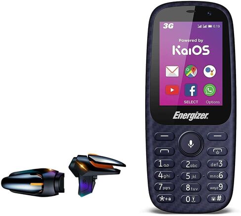 BoxWave Gaming Gear Compatible with Energizer E241s (Gaming Gear by BoxWave) - Touchscreen QuickTrigger Auto, Trigger Buttons Autofire Gaming Mobile FPS for Energizer E241s - Jet Black in Saudi Arabia
