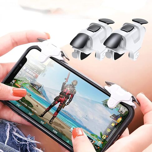 Mobile Game Controller Gamepad for iPhones/Android Phones, Universal Mobile Game Controller Gaming Controller Mobile Gaming Triggers Game Joystick Controller for Most Mobile Games Black in Saudi Arabia