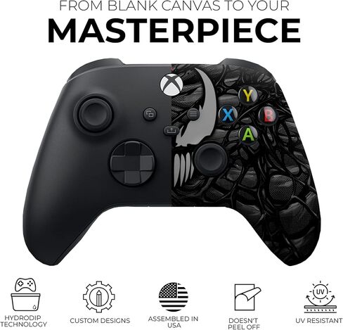 Original X-box Modded Controller Wireless and Charging Stand Compatible with X-box One|Series X- Customized in USA with Advanced HydroDip Print Technology(Not Just a Decal)(Controller Included) in Saudi Arabia