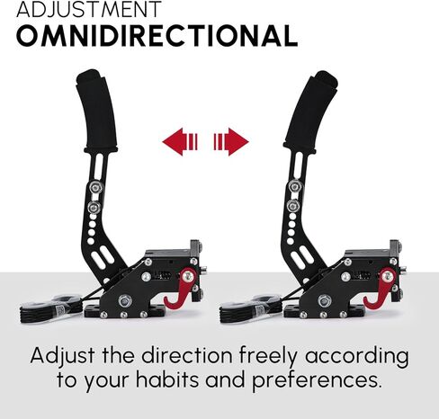 فرملة يد USB للكمبيوتر الشخصي 64 بت لألعاب سباق السيارات SIM G25/ G27/G29 T500 من الفولاذ والألمنيوم قابلة للتعديل للكمبيوتر الشخصي Windows PS باللون الأسود مع مشبك in Kuwait
