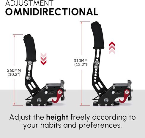 فرملة يد USB للكمبيوتر الشخصي 64 بت لألعاب سباق السيارات SIM G25/ G27/G29 T500 من الفولاذ والألمنيوم قابلة للتعديل للكمبيوتر الشخصي Windows PS باللون الأسود مع مشبك in Kuwait