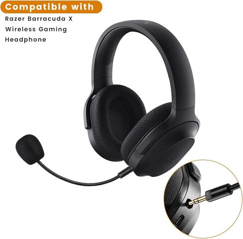 Barracuda X Mic Replacement for Razer Barracuda X Wireless Gaming Headphone, Detachable 3.5mm Noise Cancelling Microphone for Xbox One, PS4, PS5, PC in Saudi Arabia
