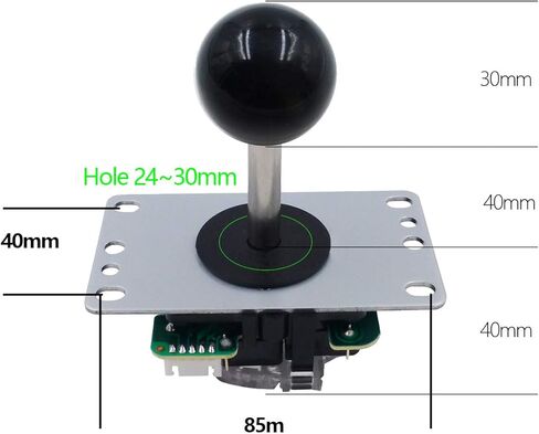 SJ@JX Arcade Game 2 Player Controller DIY Kit Microswitch recessed Button 4&8 Way Joystick Zero Delay USB Encoder Fighting Stick Handles Console for PC MAME Raspberry Pi Retropie in Saudi Arabia