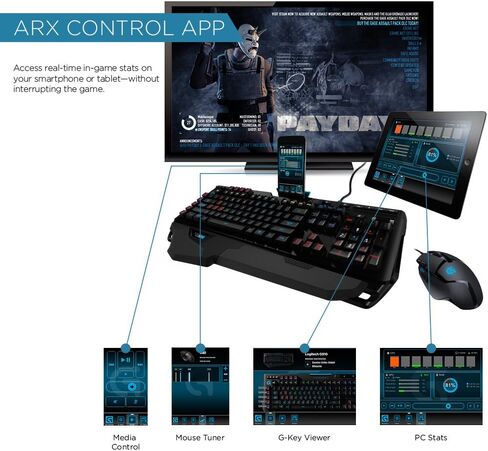 لوجيتيك كيبورد العاب ميكانيكي G910 اوريون سبارك RGB - 9 ازرار قابلة للبرمجة، ازرار تحكم مخصصة للوسائط in Kuwait